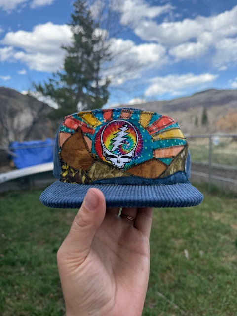 Patchwork Mountain Corduroy Hat