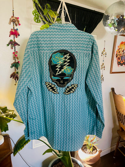 Rose and Bolts Wrangler Pearl Snap Shirt XXL